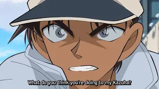 "What do you think you're doing to my Kazuha?" - Heiji