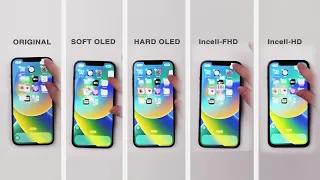 iPhone 12 Pro Max Screens Comparison Test: Incell VS Hard OLED VS Soft OLED VS OEM - APLONG Review