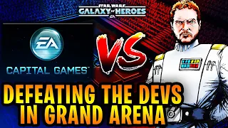 DEVS VS ME IN GRAND ARENA (sort of...) - NEW CONTENT CREATOR SHOWDOWN LIVE!  - TOP 27 IN SWGOH