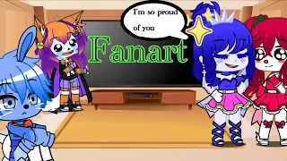 Sister Location reacts to fanart (FNaF)