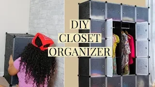 DIY CLOSET ORGANIZER | Unicoo - Multi Use DIY 20 Cube Organizer, Bookcase, Storage Cabinet, Wardrobe