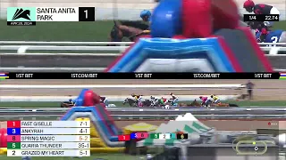 Shezmisbehaving wins Race 1 on Sunday, April 28 at Santa Anita Park