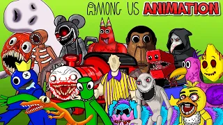 [1 hour] TOP AMONG US ANIMATION COLECTION | TOP Among Us vs ZOMBIES - Funny Among Us Animation