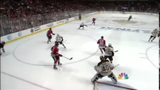 Andrew Shaw scores game winning goal in triple OT 6/12/13