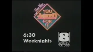 KGW TV Channel 8 Portland Promos & Commercials Fall (1981) Pt. 1