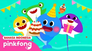 Selamat Ulang Tahun | Sehari Bersama Bayi Hiu di Sekolah | Lagu Anak | Pinkfong Indonesia