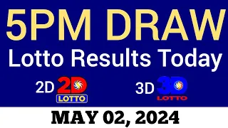 Lotto Result Today 5pm Draw May 2 2024 Swertres Ez2 PCSO Live Result