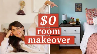 How to do a Bedroom Makeover without buying ANYTHING new