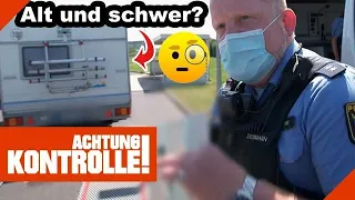 "Älteres Baujahr!" 🤨 Wohnwagen alt und ÜBERLADEN? | Kabel Eins | Achtung Kontrolle