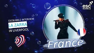 La Zarra - Évidemment / France Eurovision 2023 / Interview in Liverpool