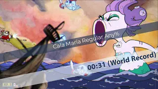 Cuphead - Cala Maria Regular Any% - World Record Speedrun 00:31 (Legacy)