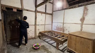 The poor guy remodeled the ancestral house left by his grandfather to live in