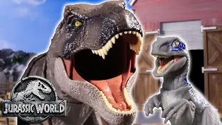 T.rex Goes on a Wild Rampage! 😱🦖 | Jurassic World | Mattel Action!