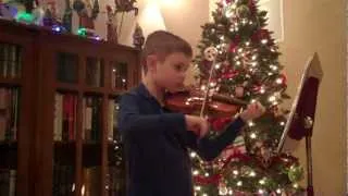 CQE2 plays his annual holiday home violin concert.