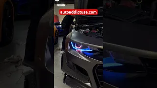 Hennessey Exorcist RGB Headlights @AutoAddictUSA #autoaddictusa #camaro #chevroletcamaro