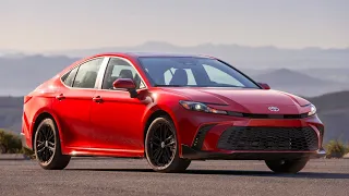 2025 Toyota Camry SE AWD (Supersonic Red) - Driving, Exterior, and Interior