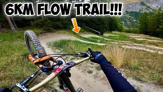 RIDING THE LONGEST FLOW TRAIL IN SWITZERLAND!!! (OVER 140 BERMS)