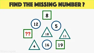 Find The Missing Number In The Figure || Maths Puzzle