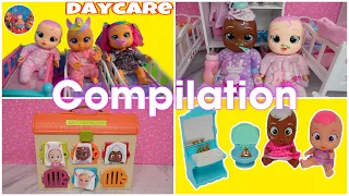 cry baby dolls Daycare morning Routines compilation videos