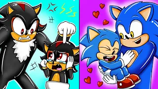Your Dad Vs My Dad - Who is the Best Dad? - Sonic Vs Shadow -Sonic the Hedgehog 2 Animation| CrewPaz