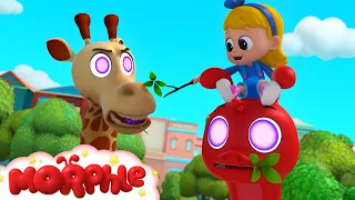 Animal Hypno Mixup | Morphle 3D | Learn ABC 123 | Fun Cartoons | Moonbug Kids