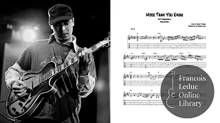 More Than You Know - Kurt Rosenwinkel (Transcription)