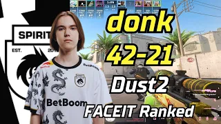 donk (42-21) VOICE COMMS Dust2 POV | May 9, 2024 | #cs2 #demo