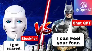 Stockfish (4K Elo) Got Scared and Sacrificed his Knight Two Times Against Chat GPT | Ai Chat GPT