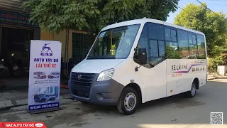 Gaz 19 chỗ minibus xe lái thử