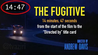 "The Fugitive" (1993) opening titles, "directed by" doesn't appear until 15 minutes