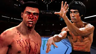 BRUCE LEE VS MUHAMMAD ALI 🔥😨🥶*WARZONE* (EA SPORTS UFC 5) UFC KNOCKOUTS |BRUCE LEE FIGHT |UFC 2023