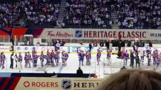 Winnipeg Jets vs Edmonton Oilers Alumni Game Player Handshakes