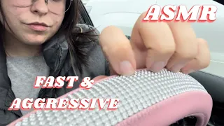FAST & AGGRESSIVE ASMR IN THE CAR NO TALKING (LOFI TAPPING & SCRATCHING)
