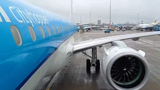 Amsterdam - Dublin Trip Footage | KLM Embraer 195 E2