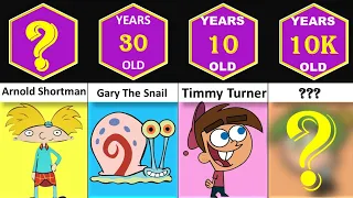 Comparison: Age Of Different Cartoon Characters Part 2