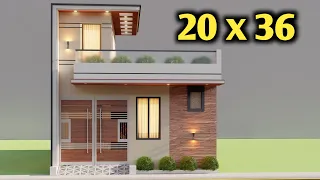 Small 3 Bedroom 20x36 House Design,New  house Design, Best Elevation