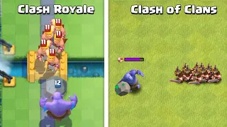 BOWLER in Clash Royale vs Clash of Clans