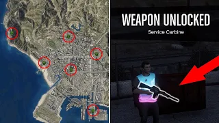 How to UNLOCK the Service Carbine / M16 - How to SPAWN IN the Crime Scenes + ALL Locations