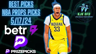 PRIZEPICKS NBA & BETR PICKS NBA (TWO 6-PICK PLAYS!) PLAYER PROPS PICKS | FRIDAY 5/17/24