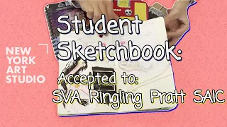 Art Portfolio Student Sketchbook | Accepted to SVA / Ringling / Pratt / SAIC with SCHOLARSHIPS !