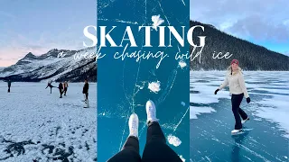 Ice skating in Banff National Park - A week chasing wild ice ⛸️🧊