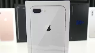 Silver iPhone 8 Plus First Look & Unboxing!