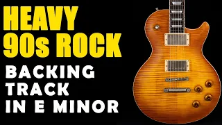 90s Heavy Rock Backing Track in E Minor - Easy Jam Tracks