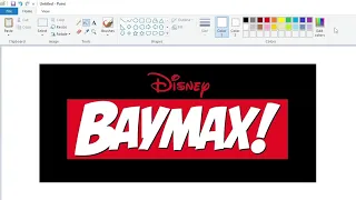 How to draw the Baymax! logo using MS Paint | How to draw on your computer