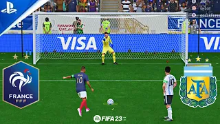 FIFA 23 ! ARGENTINA VS FRANCE ! FIFA WORLD CUP FINAL ! PENALTY SHOOTOUT