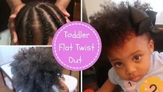 Flat Twist Out on Toddler | Natural Hairstyle for Kids