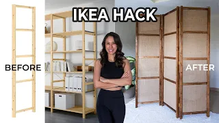Ikea Hack Room Divider | DIY Ivar Shelving Hack