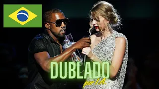 Kanye West interrompe Taylor Swift VMA 2009 (Dublado) #inteligenciaartificial #dublagem