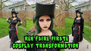 Ren Faire Pirate Cosplay Transformation🏴‍☠️⚔