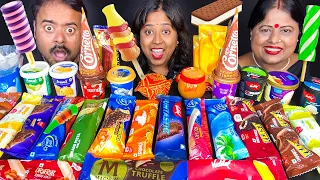 30 ICE CREAM Eating Challenge Amul, Magnum Brownie, Arun, Cornetto, Epic, Bell Cream, Vadilal